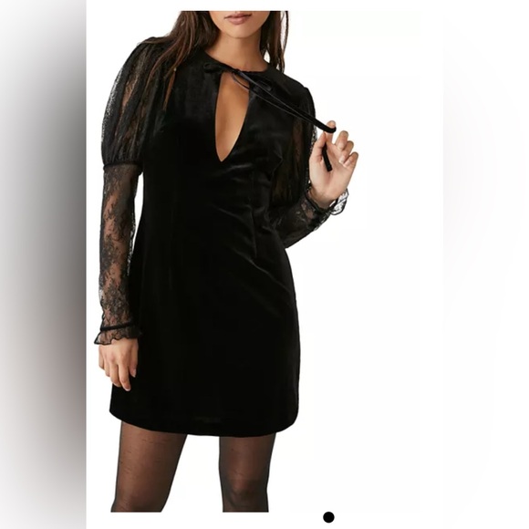 Free People Dresses & Skirts - Free People Black Long Sleeve Dress